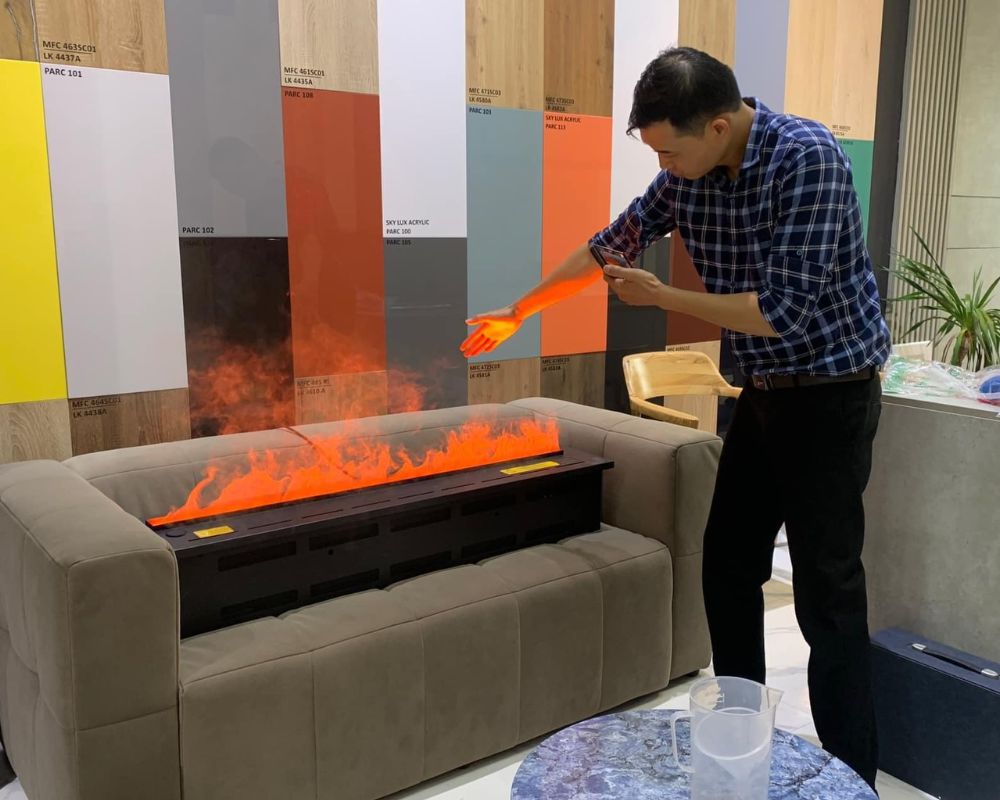 Kỹ thuật lắp đặt lò sưởi decor