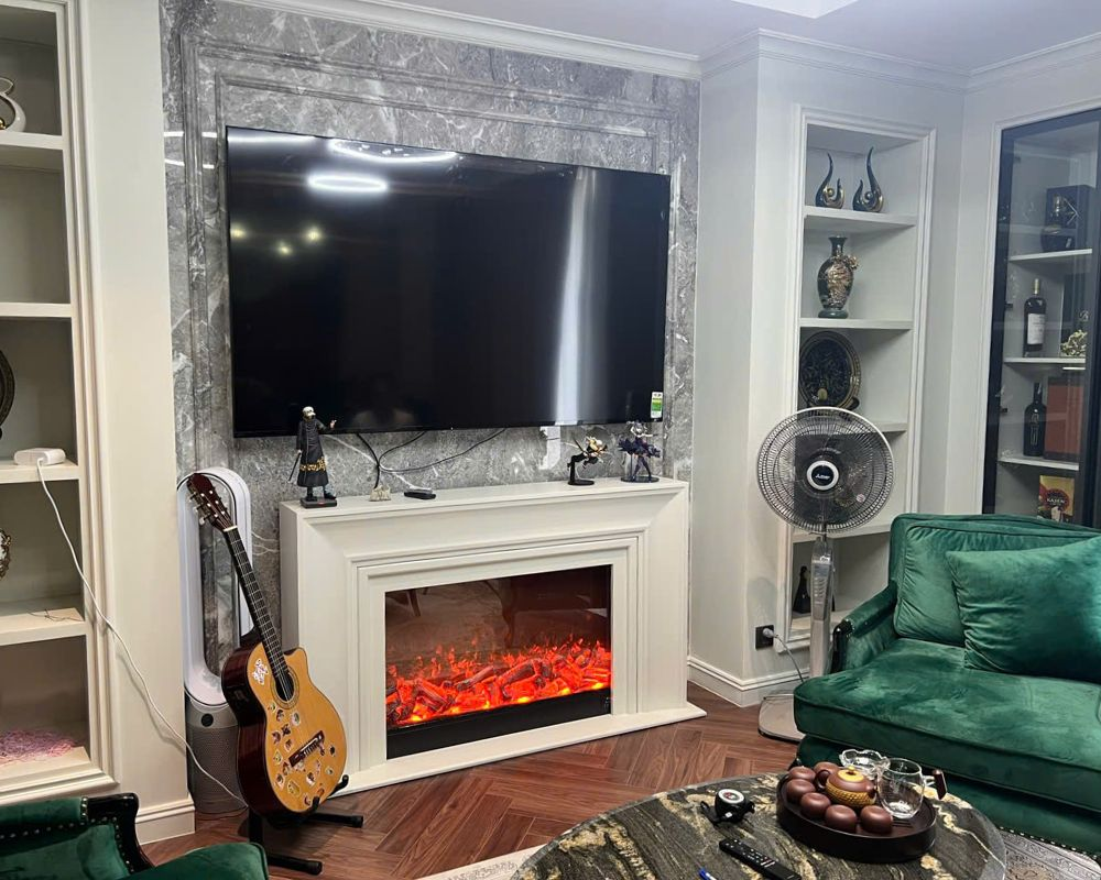 Lò sưởi trang trí Glamore điện hiện đại
